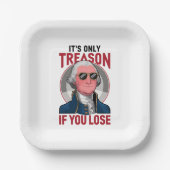 ジョージ・ワシントン君が負けるのは反もし逆者だ ペーパープレート (正面)