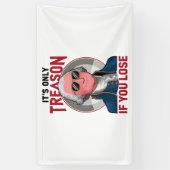 ジョージ・ワシントン君が負けるのは反もし逆者だ 横断幕 (縦)