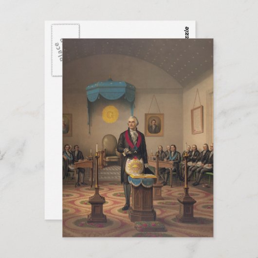 ジョージ・ワシントン大統領のメイスン船長 ポストカード (正面/裏面)