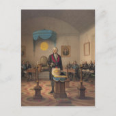 ジョージ・ワシントン大統領のメイスン船長 ポストカード (正面)