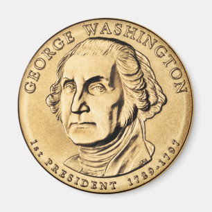 ジョージ・ワシントン大統領1ドル硬貨マグネット マグネット