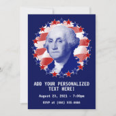 ジョージ・ワシントン大統領 スターズ・アンド・ストライプス 招待状 (正面)