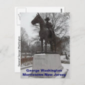 ジョージ・ワシントン将軍のモーリスタウン ポストカード (正面/裏面)