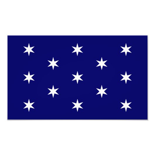 ジョージ・ワシントン州旗 フォトプリント (正面)