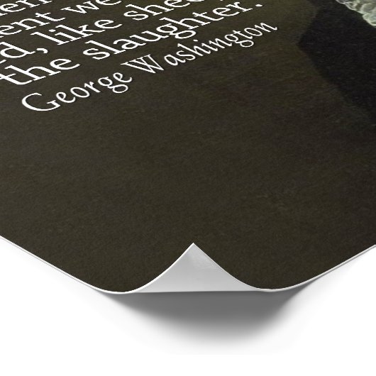 ジョージ・ワシントン引用文言論の自由 ポスター (角)