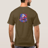 ジョージ・ワシントン愛国心あふれる花火グラフィック Tシャツ (裏面)