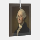 ジョージ・ワシントン第1アメリカ大統領Stuart ガラスオーナメント (正面右)