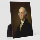 ジョージ・ワシントン第1アメリカ大統領Stuart フォトプラーク (側面)