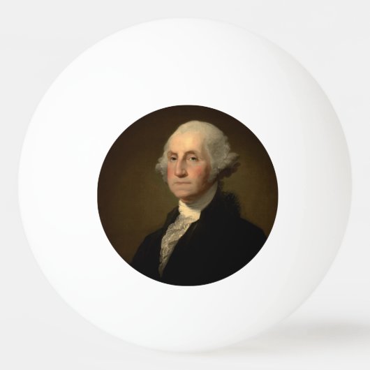ジョージ・ワシントン第1アメリカ大統領Stuart 卓球ボール (正面)