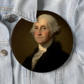 ジョージ・ワシントン第1アメリカ大統領Stuart 缶バッジ (インサイチュ)