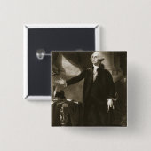 、ジョージ・ワシントン統一されたなStaの第1大統領 缶バッジ (正面&裏面)