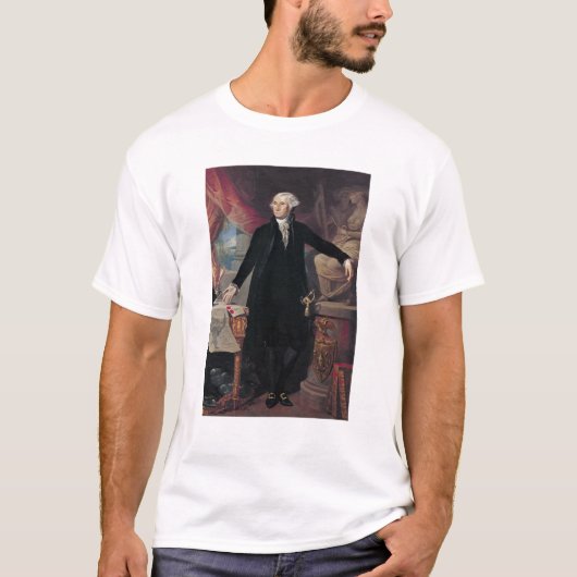 ジョージ・ワシントン1796年のポートレート Tシャツ (正面)