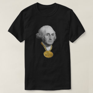 ジョージ・ワシントン(おもしろいなGダビング) Blinged Tシャツ