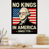 ジョージ・ワシントン おもしろ アメリカ独立 1776 ポスター (キッチン)