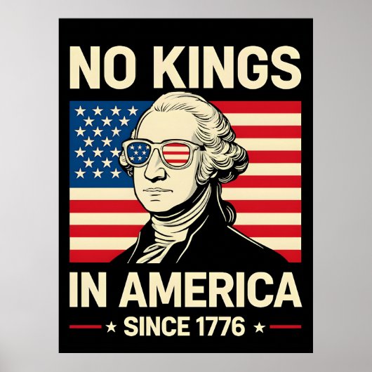 ジョージ・ワシントン おもしろ アメリカ独立 1776 ポスター (正面)