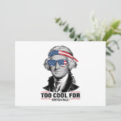 ジョージ・ワシントン イギリス支配にクール 4th ジュライ 招待状 (スタンド正面)