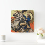 ジョージ・ワシントン・オン・ウォーシング スクエア壁時計 (ホーム)