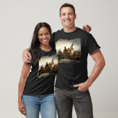 ジョージ・ワシントン デラウェア川 アメリカ独立戦争 Tシャツ (ユニセックス)