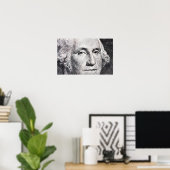 ジョージ・ワシントン・ドル紙幣 ポスター (ホームオフィス)