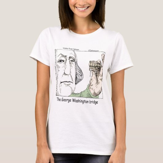 ジョージ・ワシントン・ブリッジ おもしろ ギフト Tシャツ (正面)