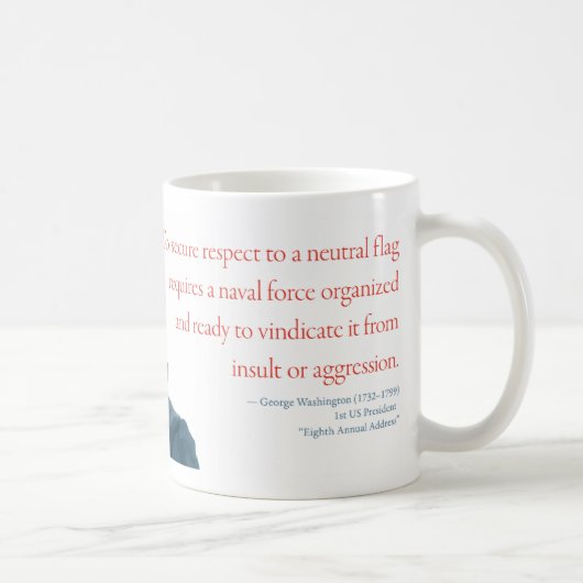 ジョージ・ワシントン・マグ#12「海軍部隊」 コーヒーマグカップ (右)