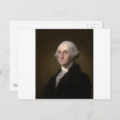 ジョージ・ワシントン - ヴィンテージアートポートレート ポストカード (正面/裏面)