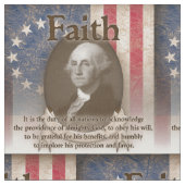 ジョージ・ワシントン-信頼 ファブリック (クローズアップ)