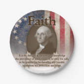 ジョージ・ワシントン-信頼 ペーパープレート (正面)