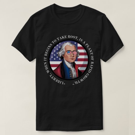 ジョージ・ワシントン - 名言 Tシャツ (デザイン正面)