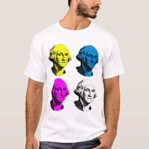 ジョージ・ワシントン -- 多色の Tシャツ