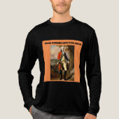 ジョージ・ワシントン 英国将軍と対峙 トライブレンドTシャツ (正面)