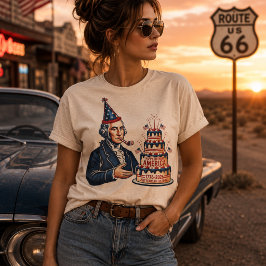 ジョージ・ワシントン 誕生日パーティー Tシャツ