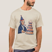 ジョージ・ワシントン 誕生日パーティー Tシャツ (正面)