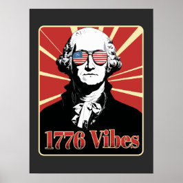 ジョージ・ワシントン 1776 ビブラシオンズ パトリオティックサングラス ポスター