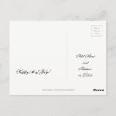 ジョージ・ワシントンAbraham Lincoln Patriotic Usa ポストカード (裏面)