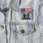 ジョージ・ワシントンAbraham Lincoln Patriots USA 缶バッジ (インサイチュ)