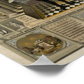 ジョージ・ワシントンAs a Freemasonポートレート, 1867. ポスター (角)