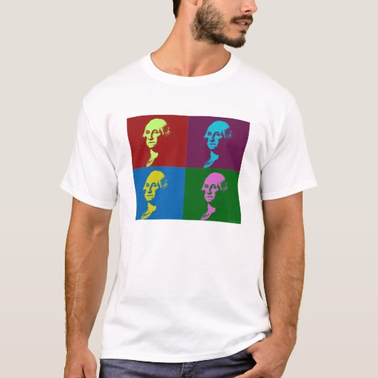 ジョージ・ワシントンPopArt Tシャツ (正面)