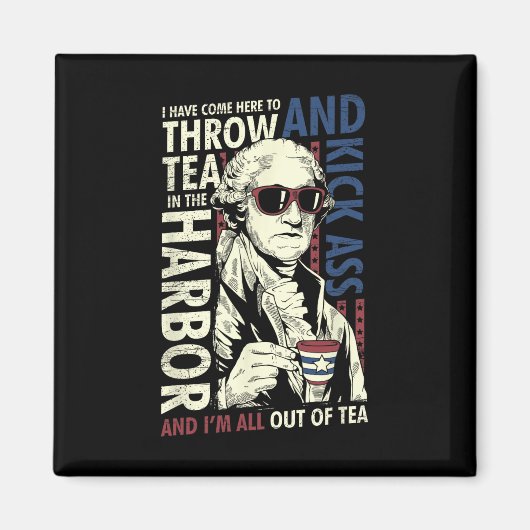 ジョージ・ワシントンSunding Tea Kick 7月4日 マグネット (正面)