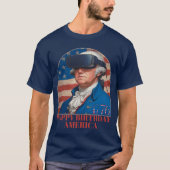 ジョージ・ワシントンVR アメリカ生誕祭  Tシャツ (正面)