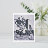 ジョージ・A・カスター将軍(1839年~76年)とインディアン ポストカード (スタンド正面)