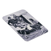 ジョージ・A・カスター将軍（1839年～76年）とインディアン マグネット (右側)