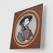 ジョージ・A・カスター10.75インチ スクエア壁時計 (傾斜)