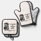 ジョージ・B・ショーの職業共謀者 鍋つかみ&鍋敷きセット (正面/裏面)