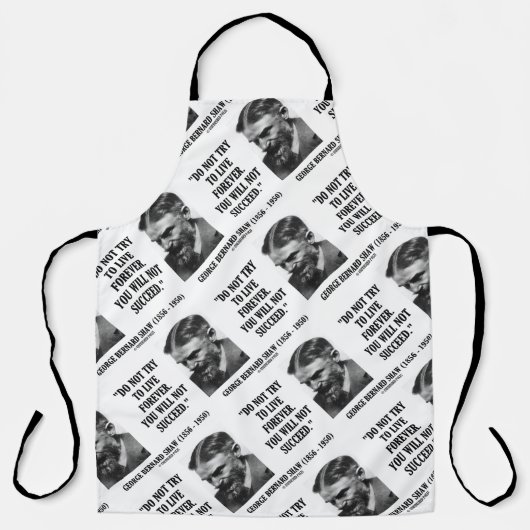 ジョージ・B・ショーは永遠に成功しない エプロン (正面)