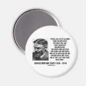 ジョージ・B・ショー私は事情信じに欠ける マグネット (正面/裏面)