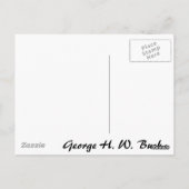 ジョージ・H・W・ブッシュ41 ポストカード (裏面)