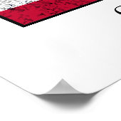 ジョージ・S・パトン将軍と米国国旗 ポスター (角)