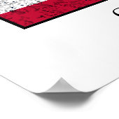 ジョージ・S・パトン将軍と米国国旗 ポスター (角)