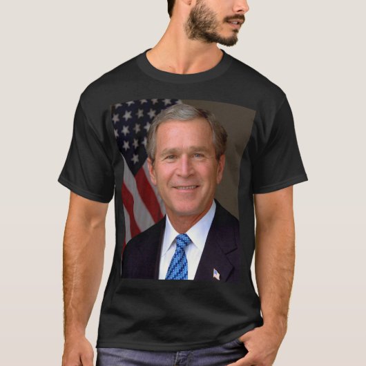 ジョージ・Wブッシュ大統領公式ポートレート Tシャツ (正面)